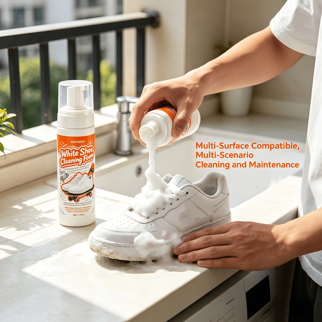 Sneaker Care Foam - Nettoyant pour chaussures blanches sans rinçage,