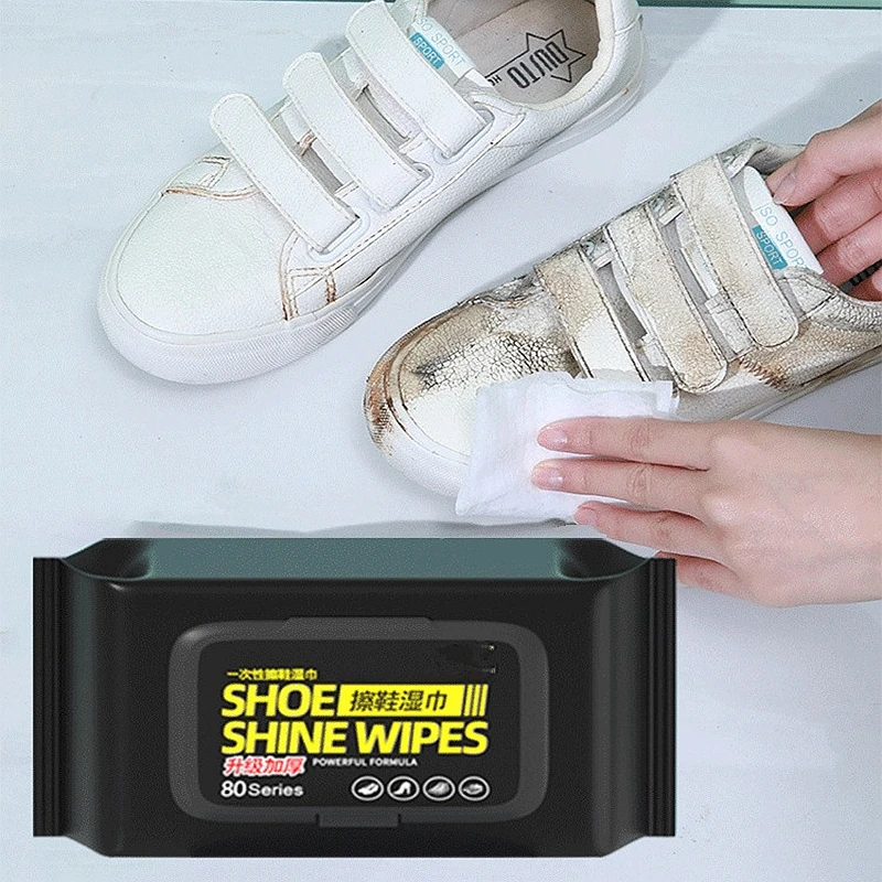 Sneaker Care Clean - Lingettes nettoyantes portables pour chaussures d'extérieur,