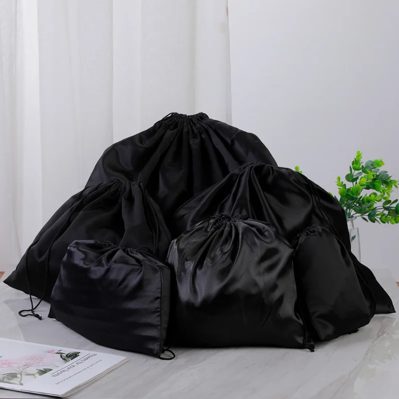 Sac de rangement en soie noire - Shoe Bag Dust avis et prix