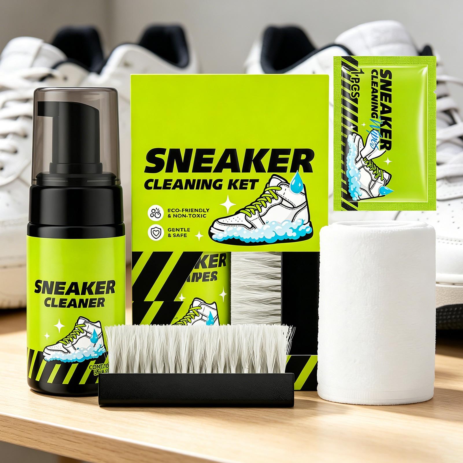 Nettoyant pour baskets 4 pièce - Sneaker Care Foam avis et prix