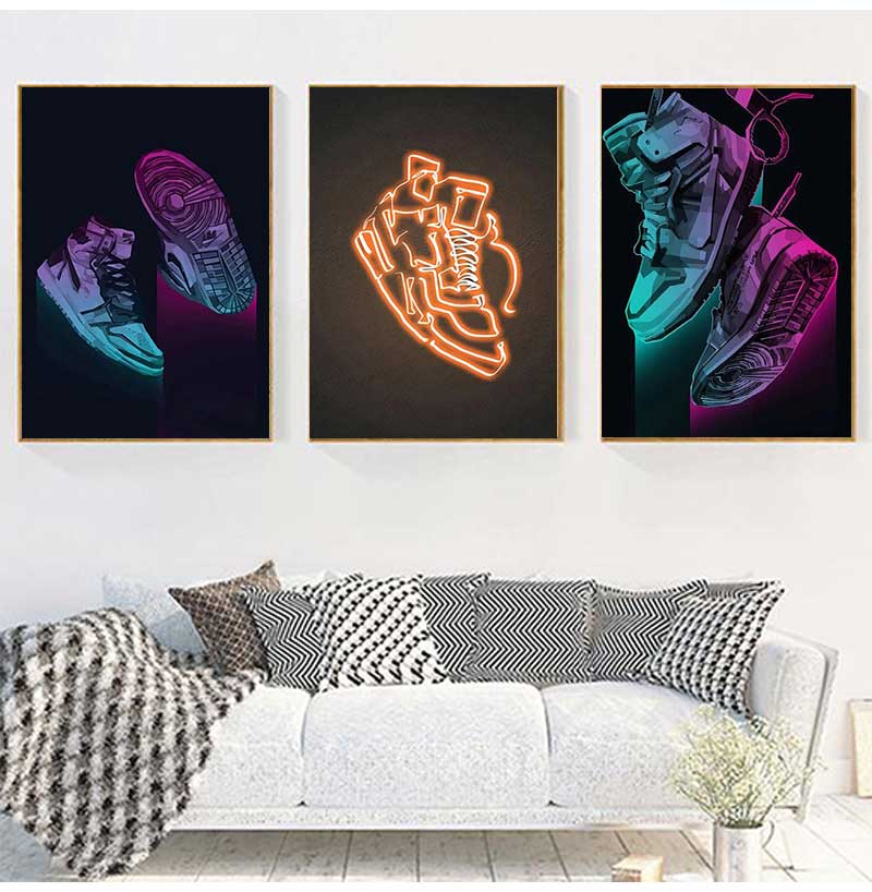 Affiche d'art mural de baskets - Waterproof Spray Shoe avis et prix
